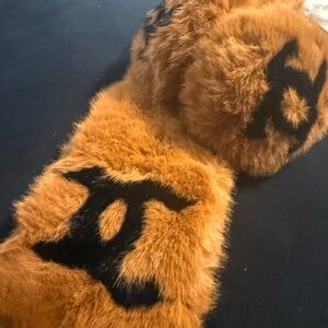 CC Luxury Fux Fur Scarf in Brown and Black